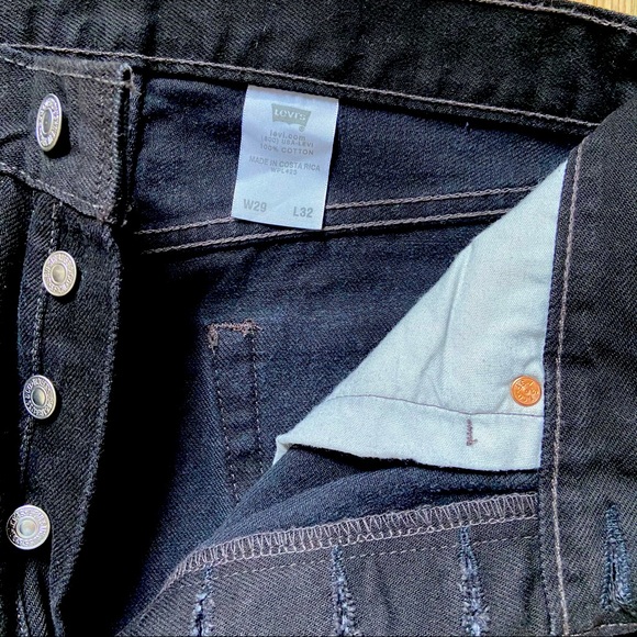 LEVI’S Vintage 501 | Black straight/wide leg denim - Picture 10 of 15